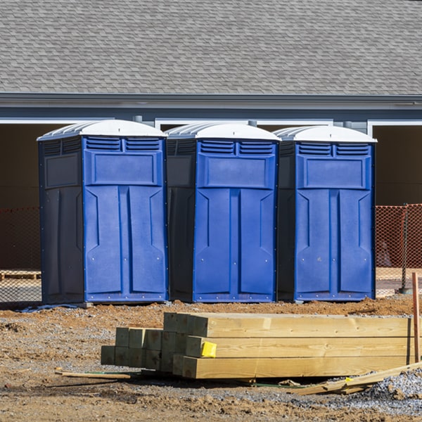 what is the cost difference between standard and deluxe porta potty rentals in Johnston Ohio